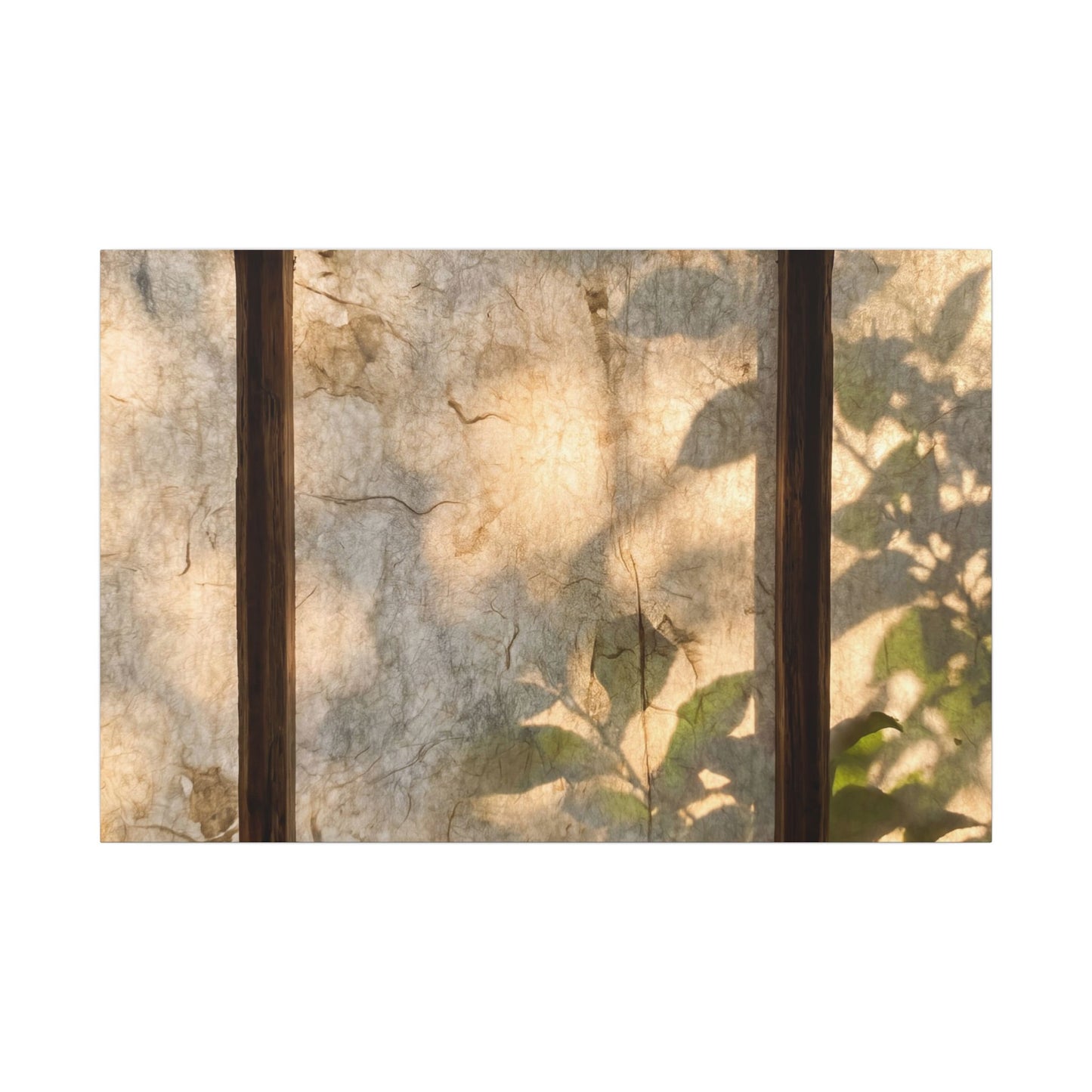 Golden Hour Shoji Screen Canvas Art - Japandi Mono No Aware