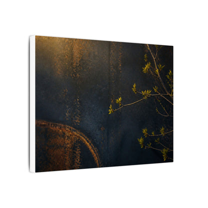 Spring Rust Patina Dark Texture Canvas Art | Moody Decor
