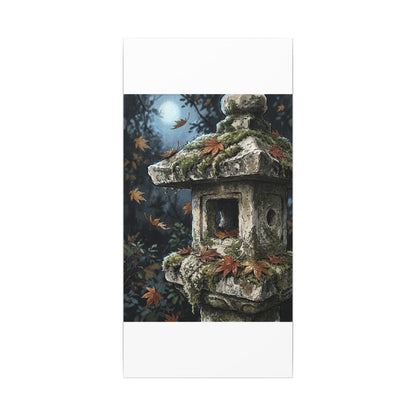 Shibui Stone Lantern Canvas Art - Japandi Minimal Line