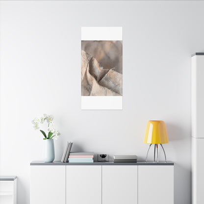 Japandi Paper Fold in Candlelight | Watercolor Canvas Art