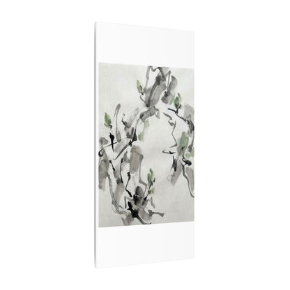 Zen Ink Brushstroke in Overcast | Sumi E Canvas Art