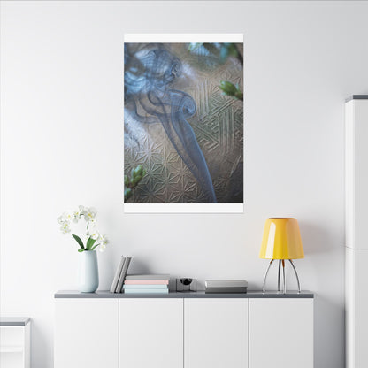 Spring Incense Smoke Japanese Pattern Canvas Art | Neutral Decor