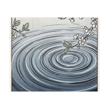 Calm Water Ripple Canvas Art - Ukiyo E Inspired Zen