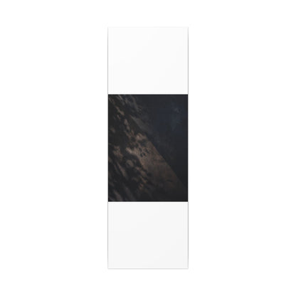 Shadow Play Winter Canvas Art | Dark Japandi Moody Design