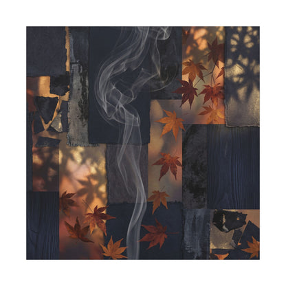 Autumn Incense Smoke Dark Texture Canvas Art | Sophisticated Decor