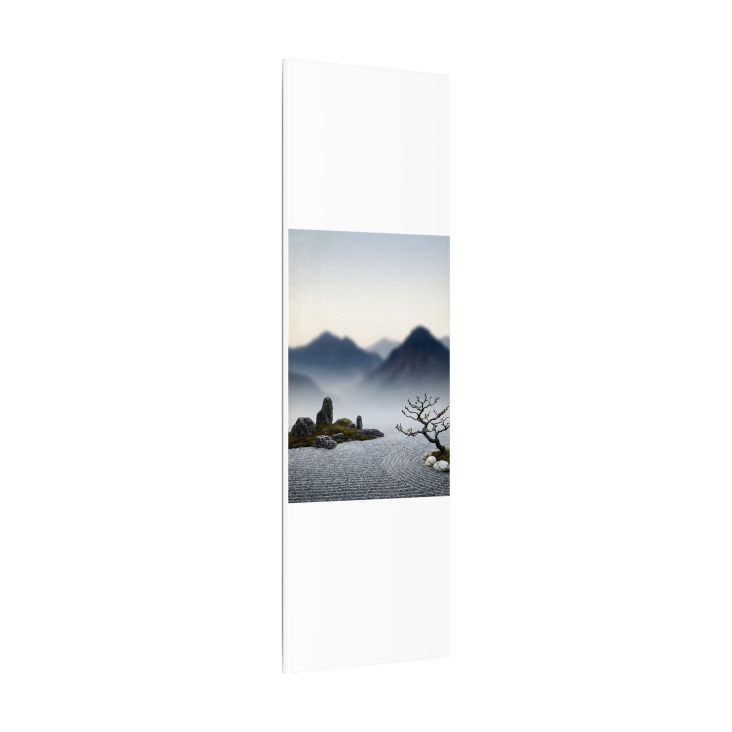 Mountain Mist Karesansui Canvas Art | Contemplative Zen Art