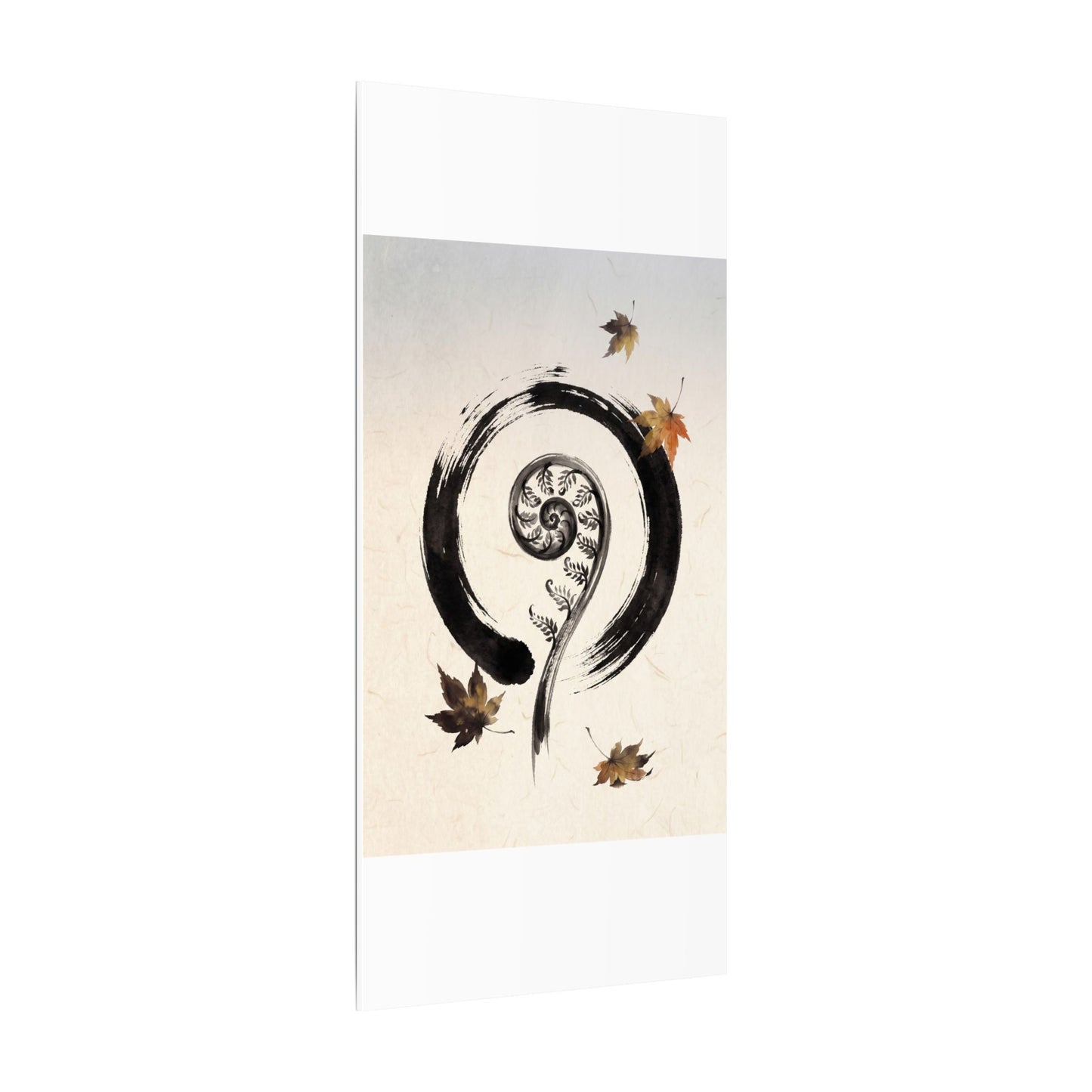 Fern Unfurling Autumn Canvas Art | Zen Peaceful Design