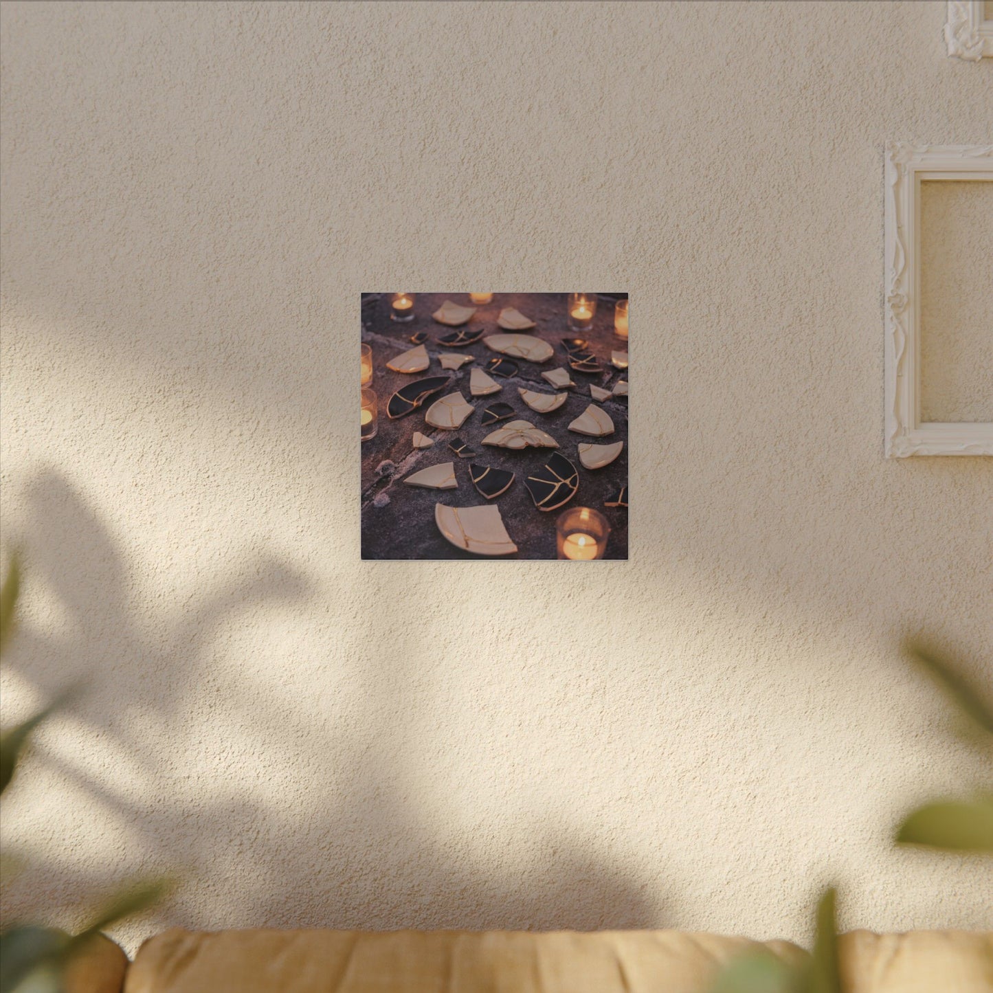 Winter Broken Pottery Broken Beauty Canvas Art | Beautiful Decor