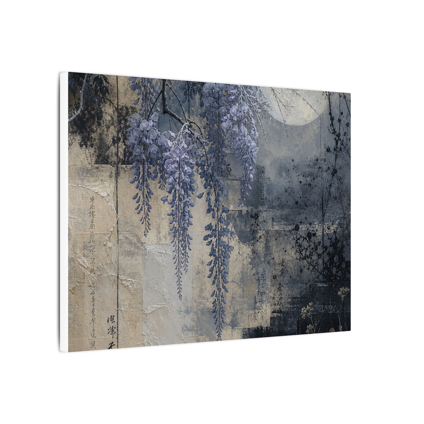 Winter Wisteria Texture Canvas Art | Elegant Decor