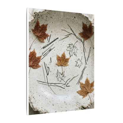 Ceramic Bowl Autumn Canvas Art | Japandi Elegant Design