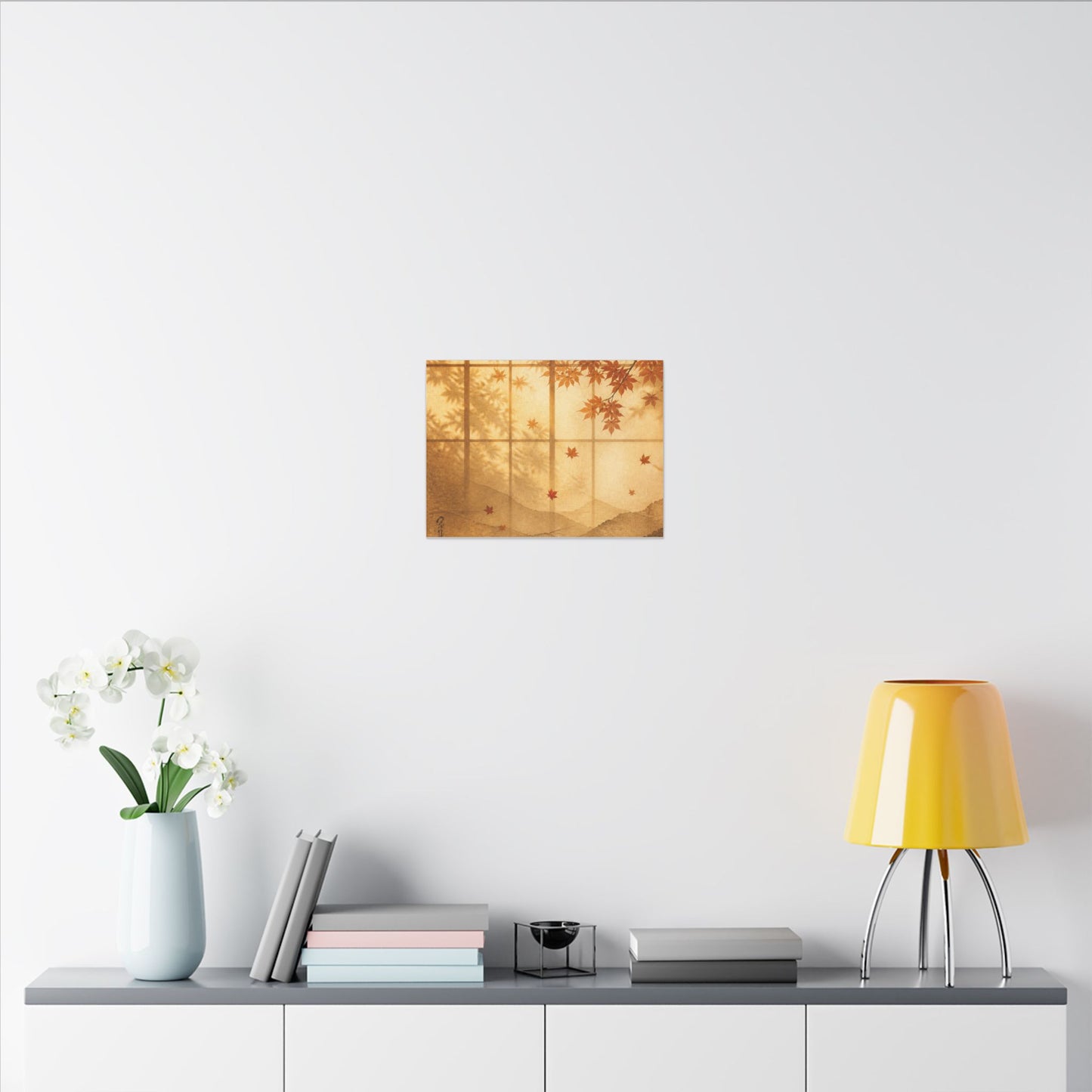 Shoji Screen Texture Canvas Art | Earthy Japandi Art