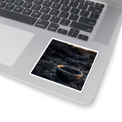 Kanso Ceramic Bowl Sticker - Dark Japandi Dark Texture