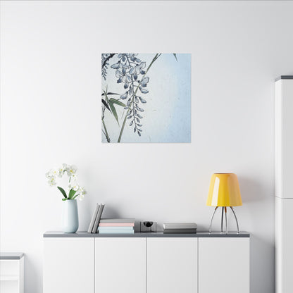 Zen Wisteria in Moonlight | Ukiyo E Inspired Canvas Art