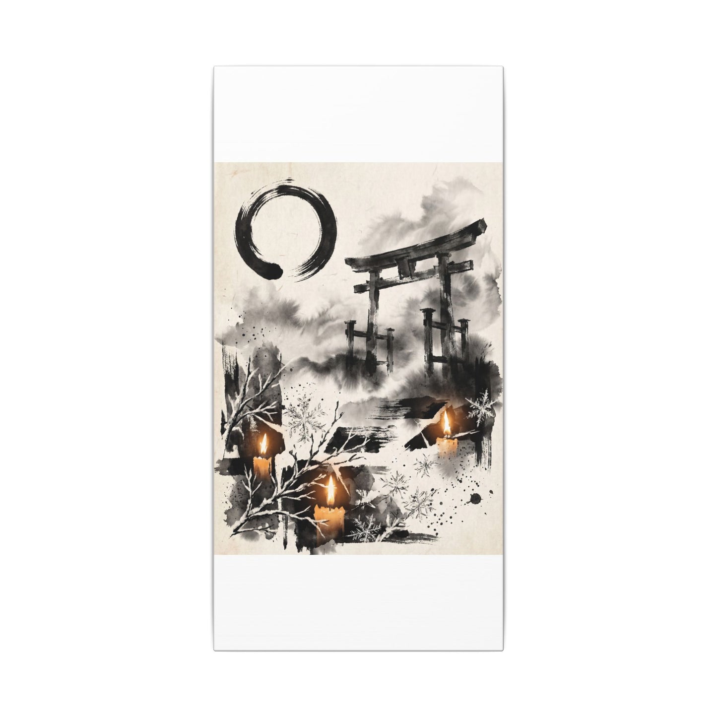 Candlelight Torii Gate Canvas Art - Zen Datsuzoku