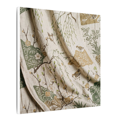 Silk Drape Canvas Art | Spring Japandi Japanese Pattern Art