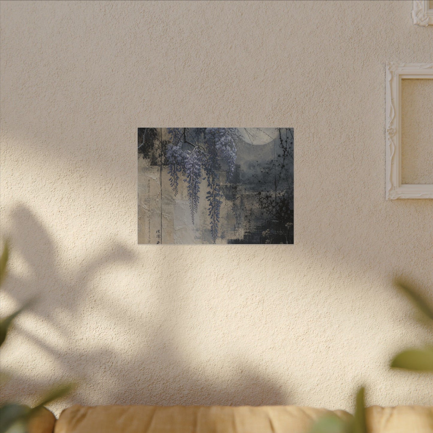 Winter Wisteria Texture Canvas Art | Elegant Decor