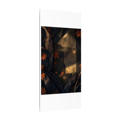 Autumn Silk Drape Shadow Zen Canvas Art | Bold Decor