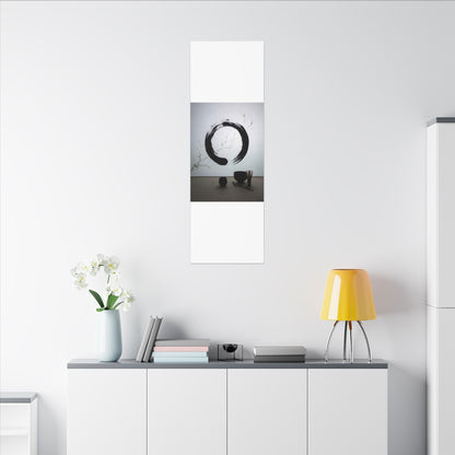 Tea Ceremony Enso Canvas Art | Peaceful Zen Art