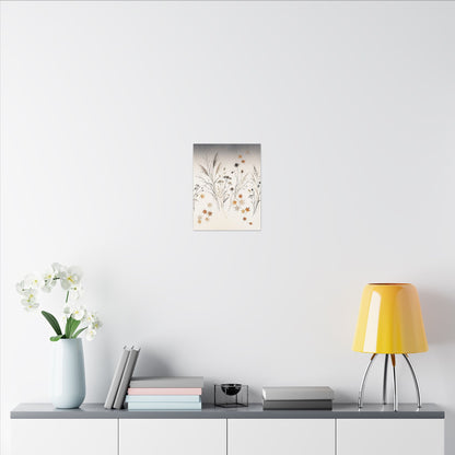 Dawn Dried Flowers Canvas Art - Japandi Kanso