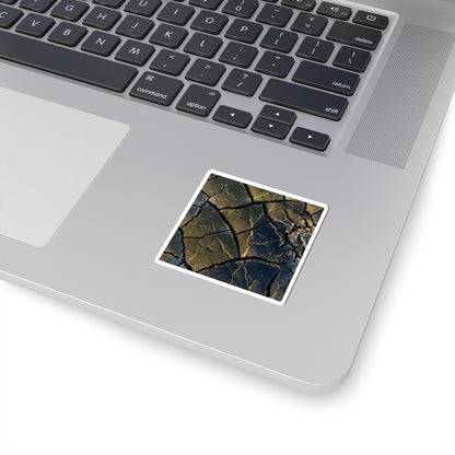 Moody Cracked Earth Sticker - Moody Minimal Dark Japandi