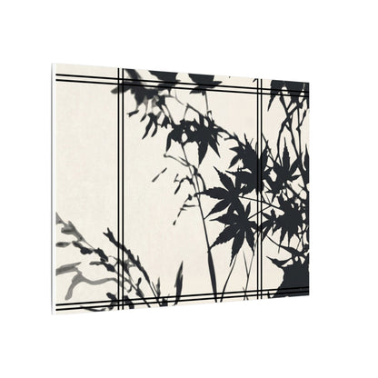 Shoji Screen Canvas Art | Summer Japandi Minimal Line Art