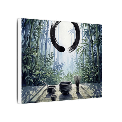 Seijaku Tea Ceremony Canvas Art - Zen Enso