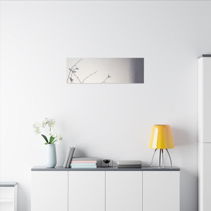 Japandi Shadow Play in Dawn | Japanese Pattern Canvas Art
