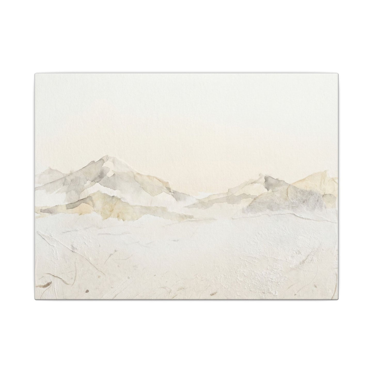 Mountain Mist Winter Canvas Art | Japandi Warm Design Art Print