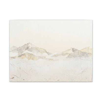 Mountain Mist Winter Canvas Art | Japandi Warm Design Art Print