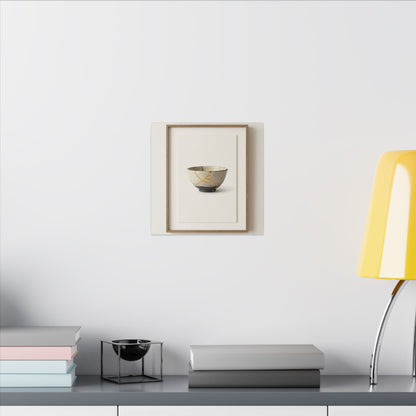 Kintsugi Charcoal Canvas Art