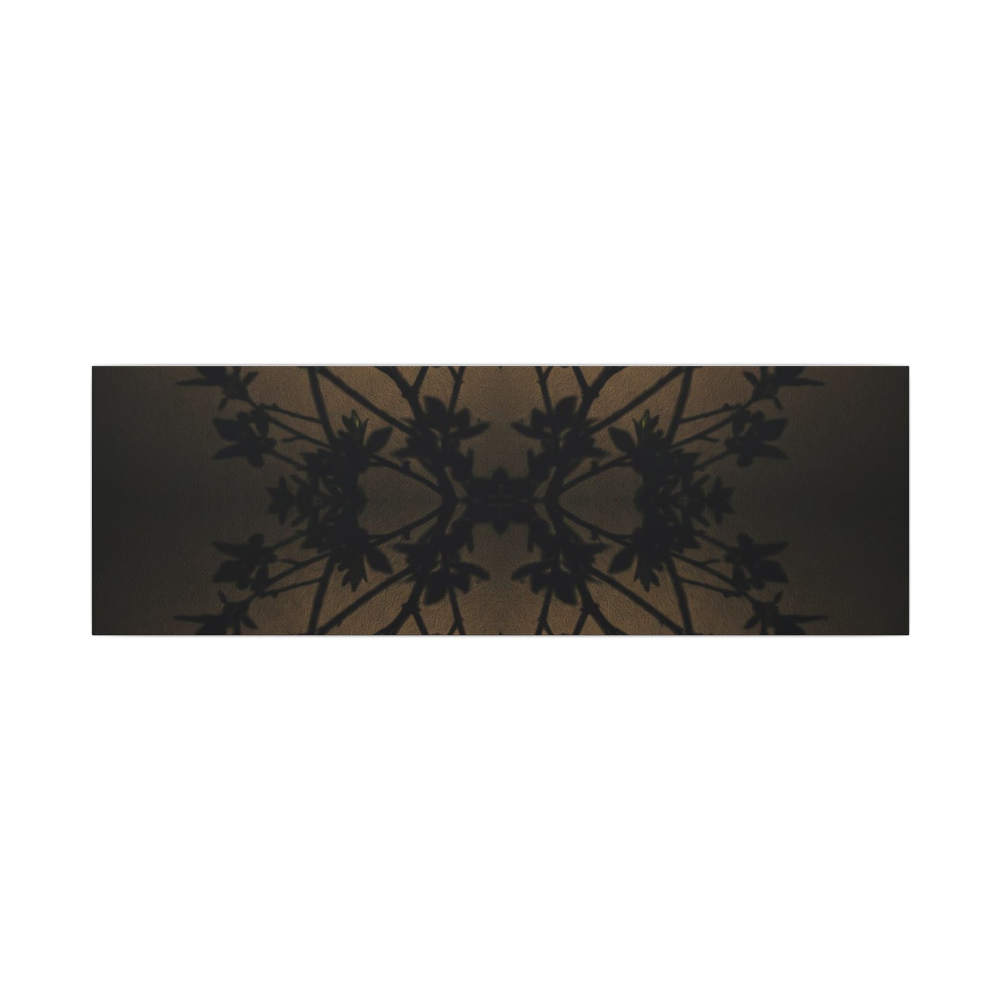 Golden Hour Shadow Play Canvas Art - Dark Japandi Seijaku