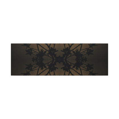 Golden Hour Shadow Play Canvas Art - Dark Japandi Seijaku