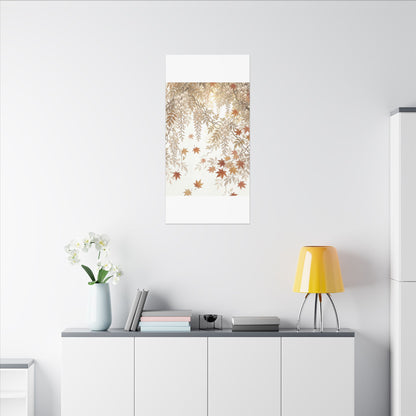 Shibui Wisteria Canvas Art - Japandi Japanese Pattern