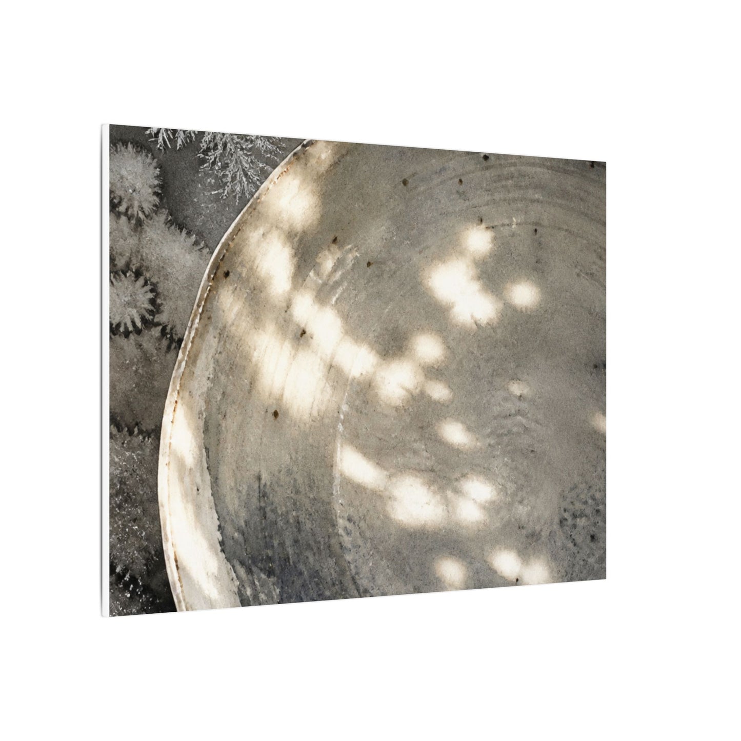 Ceramic Bowl Watercolor Canvas Art | Warm Japandi Art