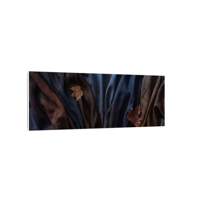 Silk Drape Canvas Art | Autumn Dark Japandi Moody Minimal Art