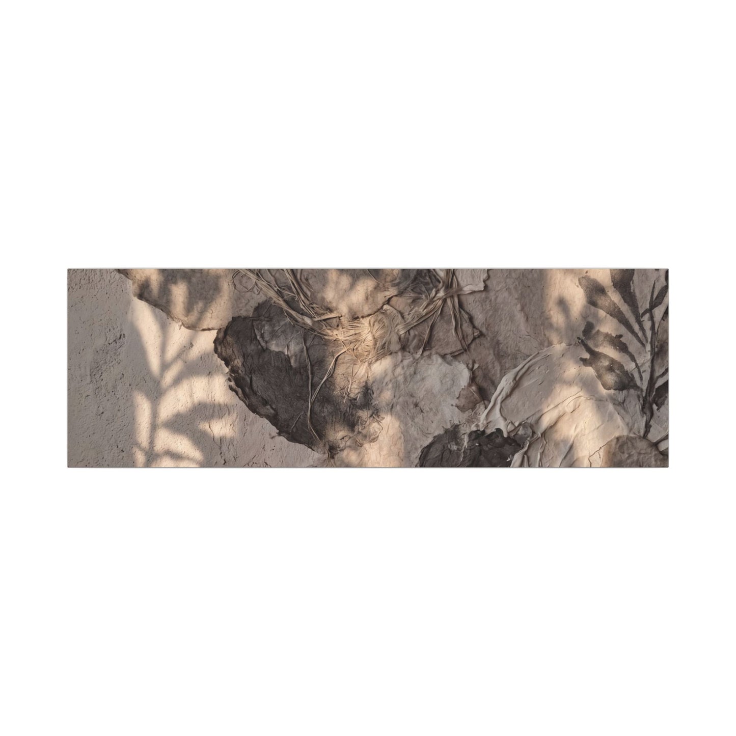 Shadow Play Summer Canvas Art | Japandi Elegant Design