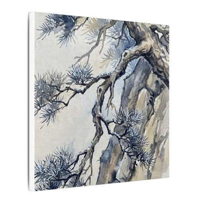 Moonlight Pine Tree Canvas Art - Japandi Seijaku