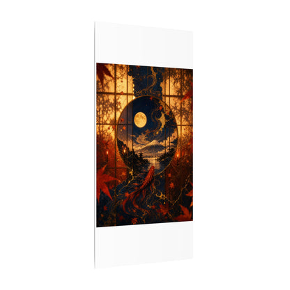 Beautiful Shoji Screen Canvas Art - Gold Vein Kintsugi
