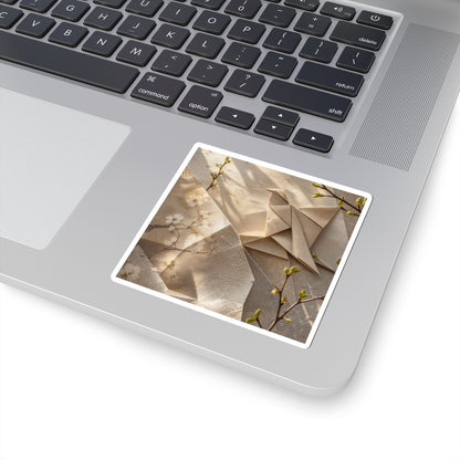 Paper Fold Sticker | Spring Japandi Japanese Pattern Art