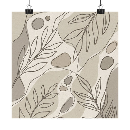 Japandi Minimal Line Wall Art Print Art Print