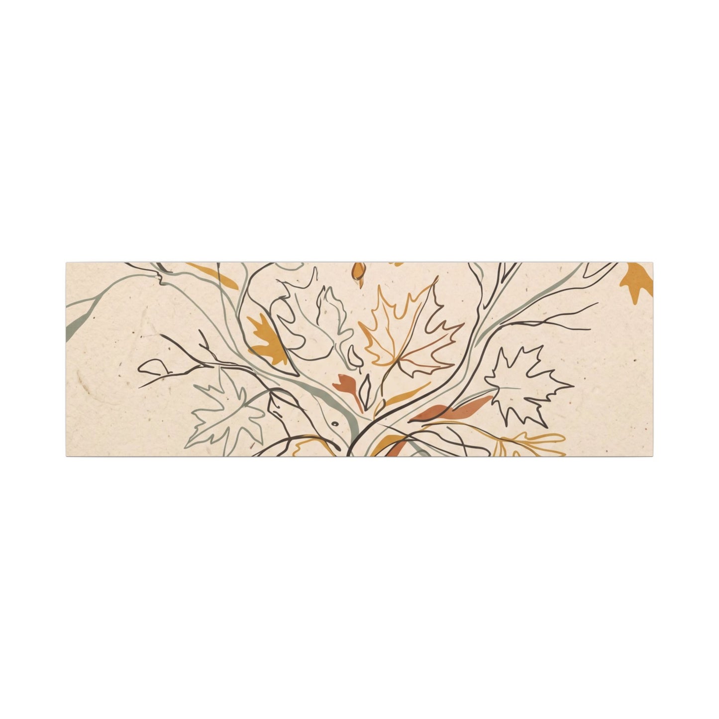 Warm Shadow Play Canvas Art - Minimal Line Japandi