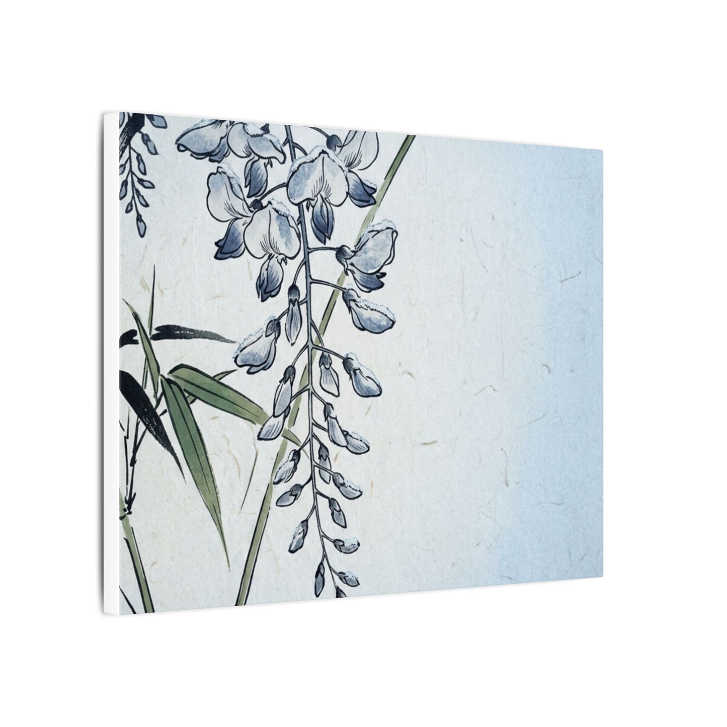 Zen Wisteria in Moonlight | Ukiyo E Inspired Canvas Art