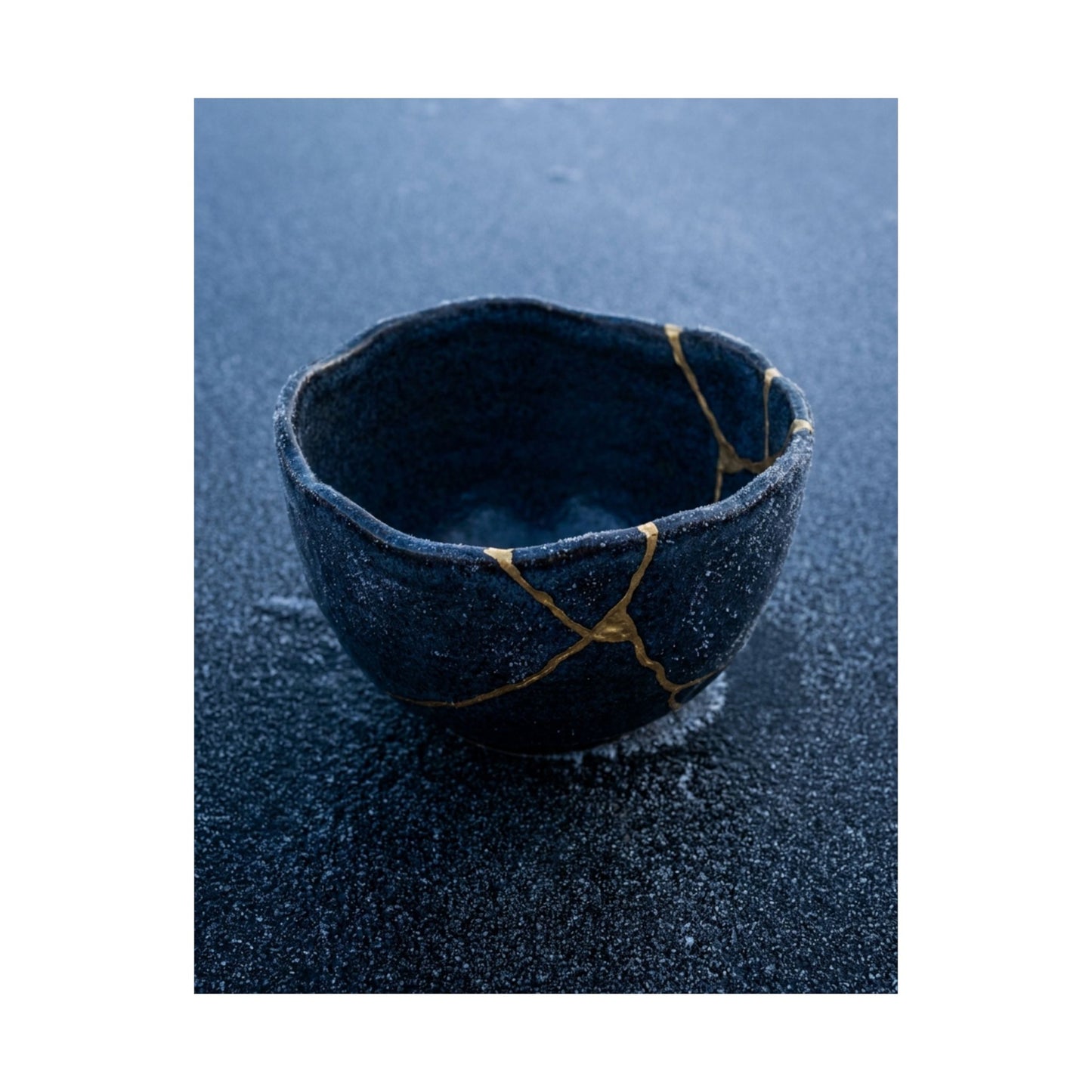 Ceramic Bowl Gold Repair Wall Art Print | Artful Kintsugi Art