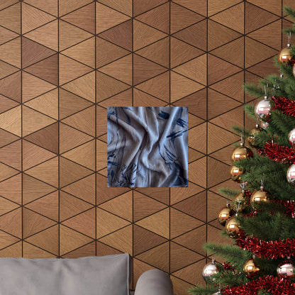 Silk Drape Wall Art Print | Winter Japandi Japanese Pattern Art