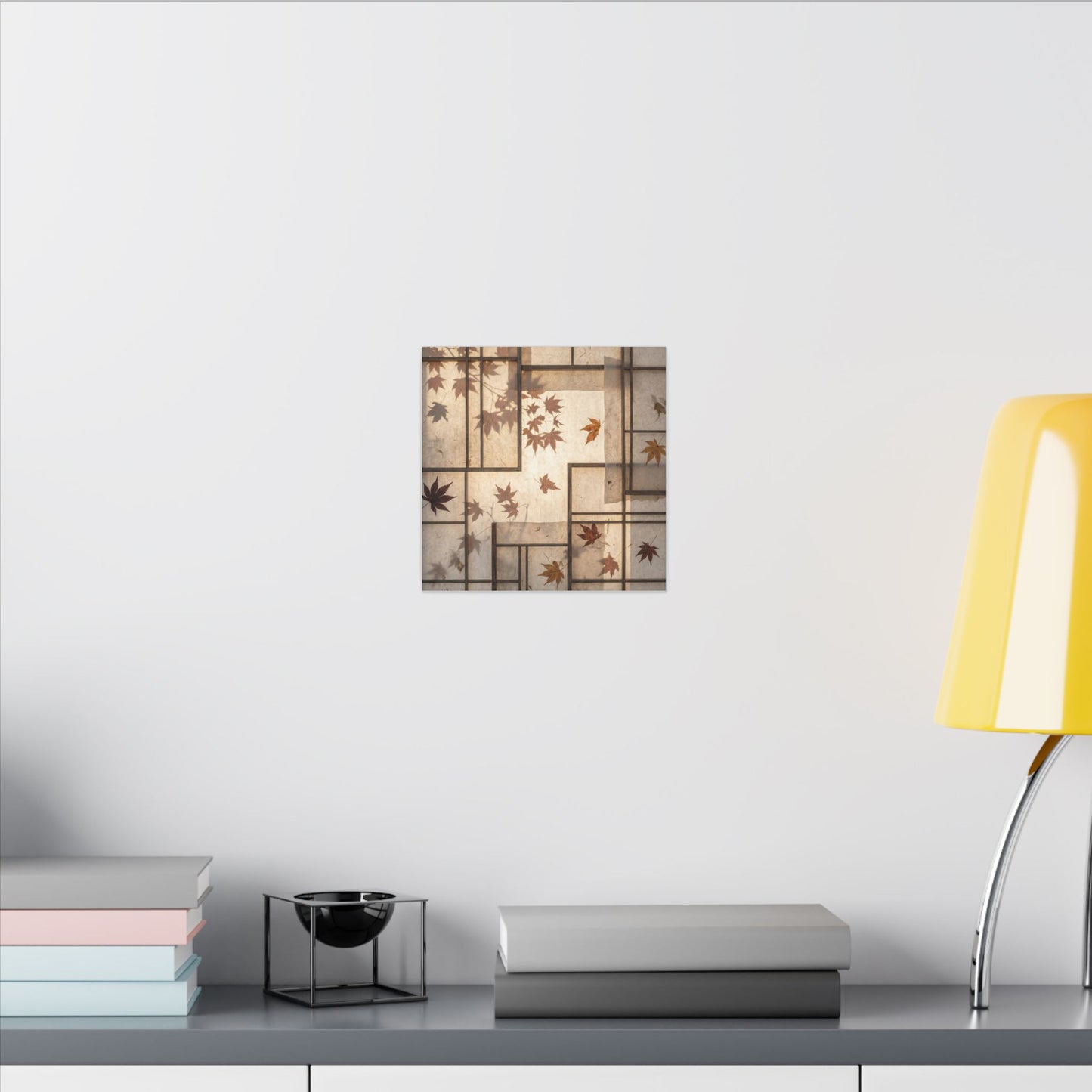Shoji Screen Japanese Pattern Canvas Art | Neutral Japandi Art