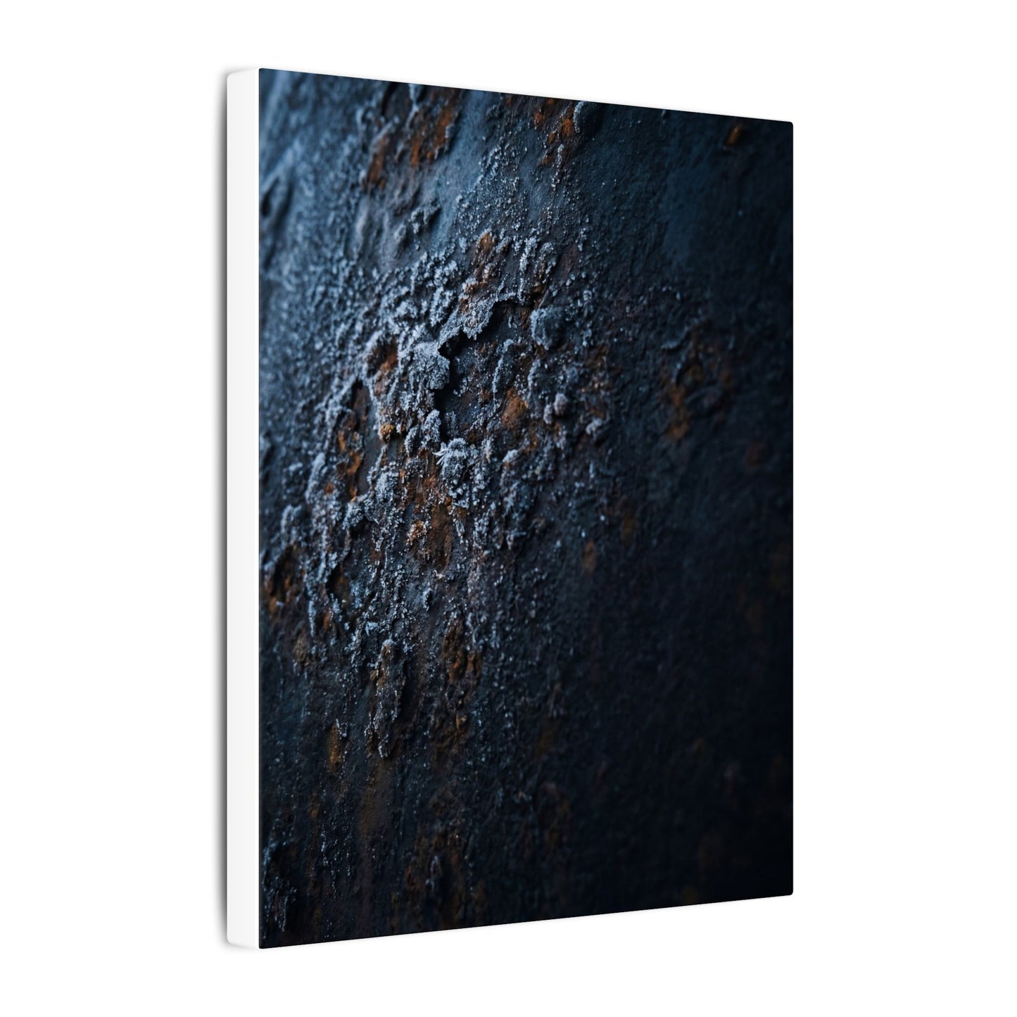 Rust Patina Canvas Art | Winter Dark Japandi Shadow Zen Art