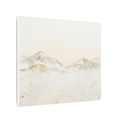 Mountain Mist Winter Canvas Art | Japandi Warm Design