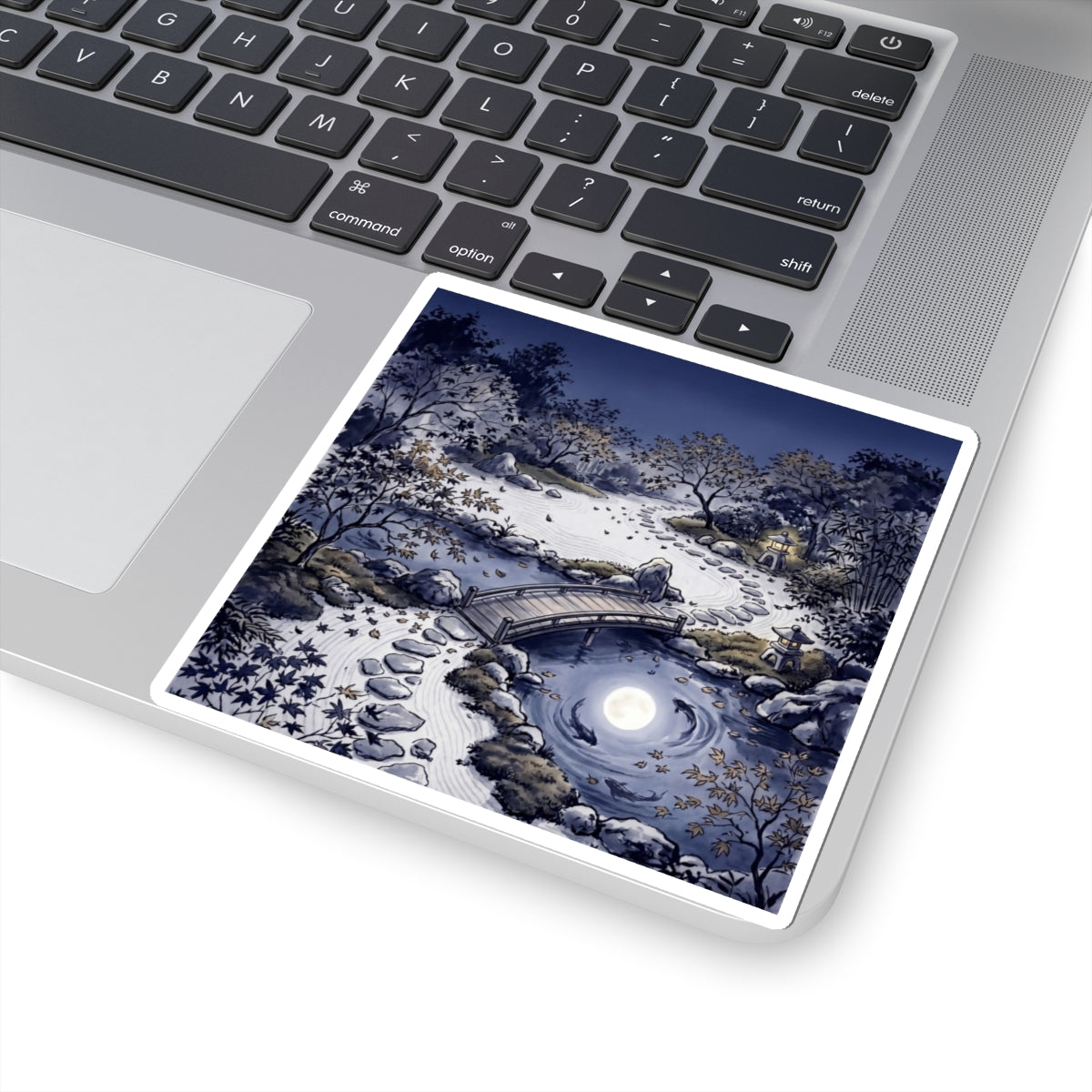 Torii Gate Sticker | Winter Zen Enso Art