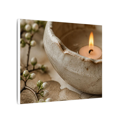 Kanso Ceramic Bowl Canvas Art - Japandi Watercolor