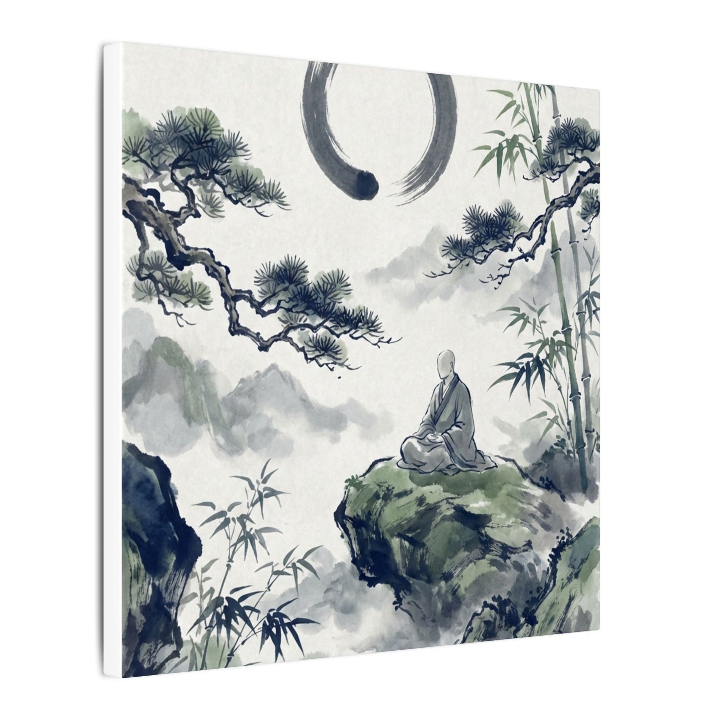 Zen Sumi-e Canvas Art